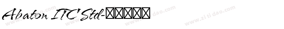 Abaton ITC Std字体转换
